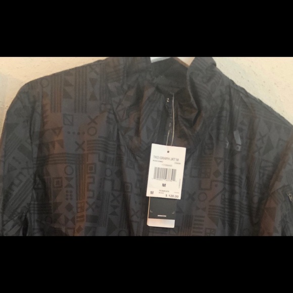 Adidas running jacket men’s medium black TKO GRAPH - Picture 4 of 7